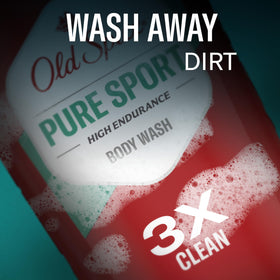 Texture de mousse du gel douche Old Spice