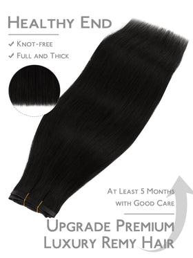 Texture des extensions cheveux Wennalife Noir Ébène