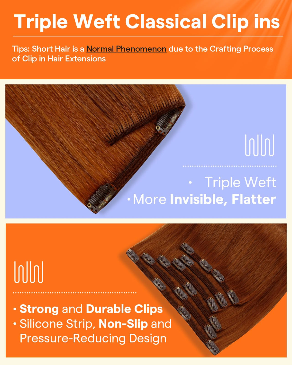 Texture douce des extensions cheveux Full Shine