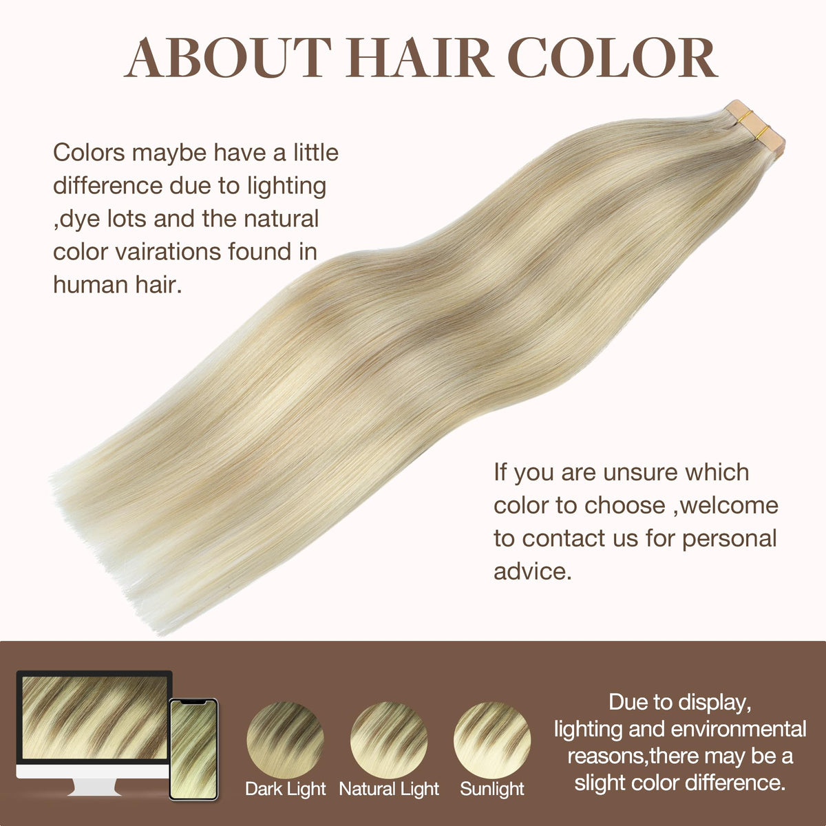 Texture douce des extensions de cheveux GOO GOO