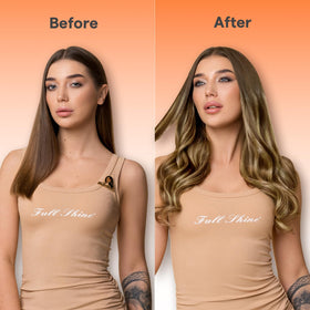 Texture douce et soyeuse des extensions Full Shine
