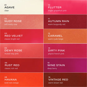 Texture du baume à lèvres Melixir Vegan #05 Dewy Rose