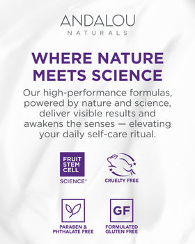 Texture du Baume Contour des Yeux Andalou Naturals sur un doigt