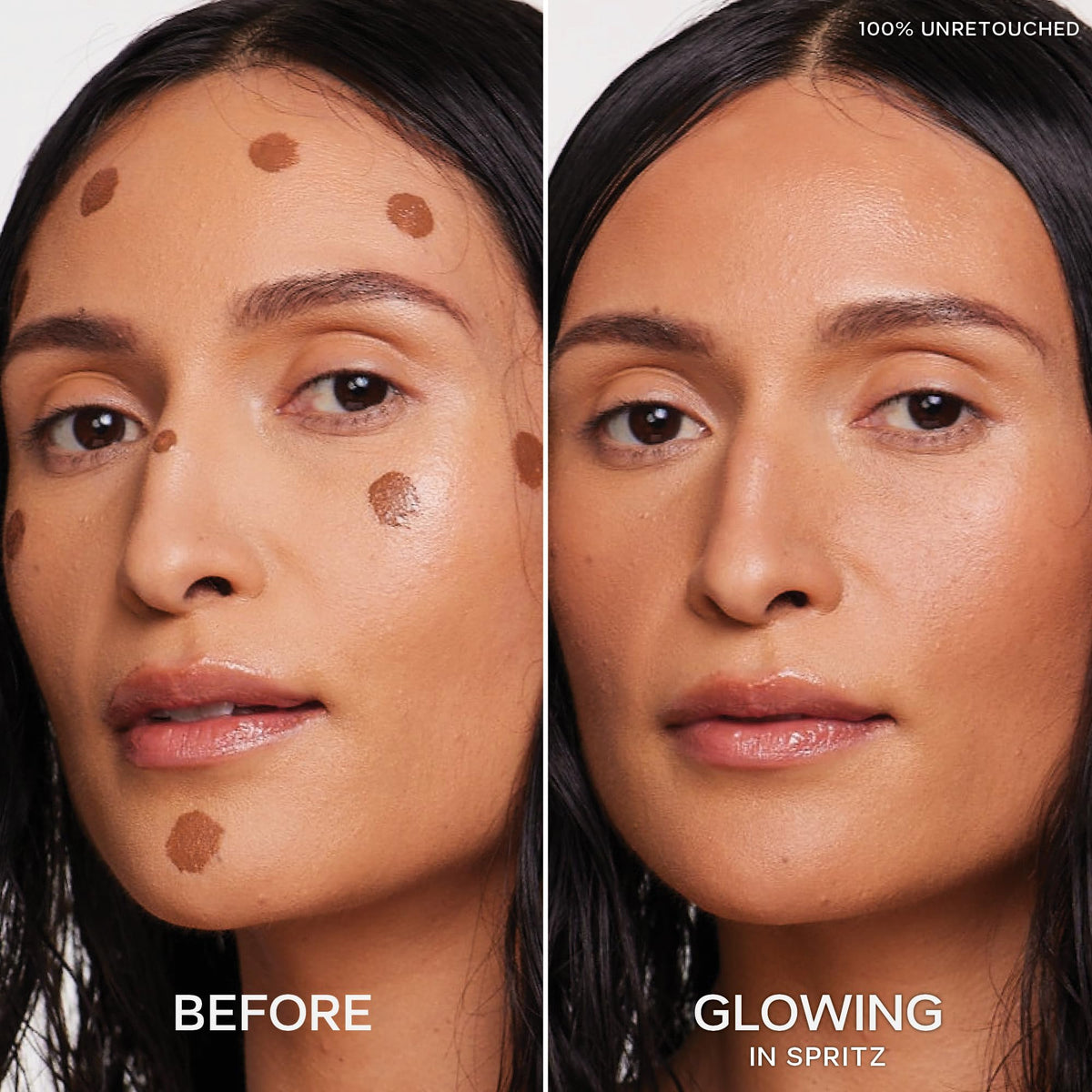 Texture du bronzant liquide Saie Dew Bronze sur une main