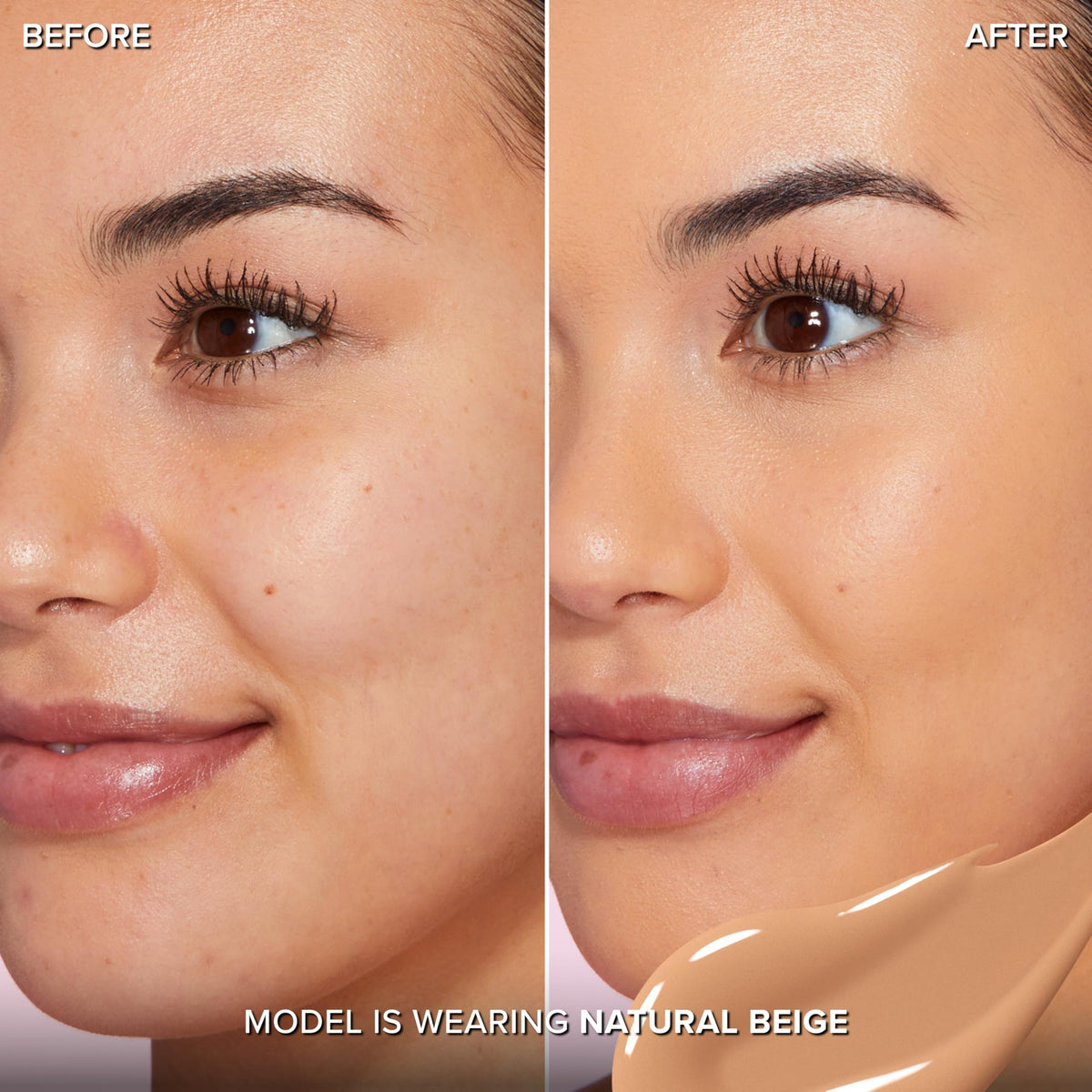 Texture du correcteur Too Faced Born This Way sur la main