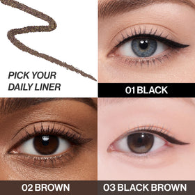 Texture du crayon eyeliner CLIO sur la main