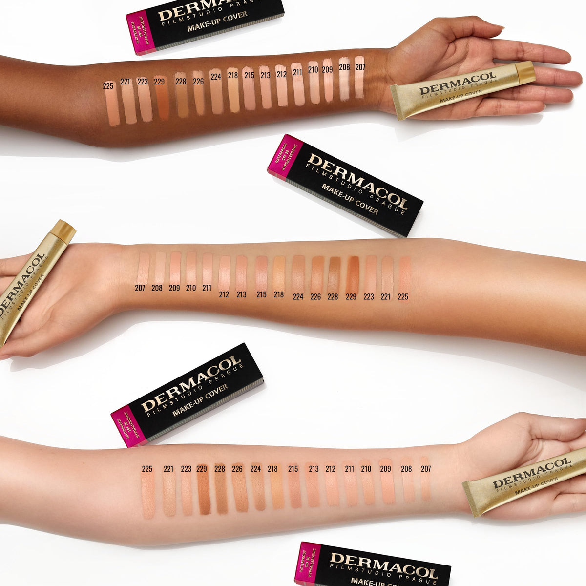 Texture du Dermacol Fond de Teint Mat Écran Total sur la peau