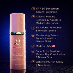 Texture du Fond de Teint Forever Bloom, application sur main