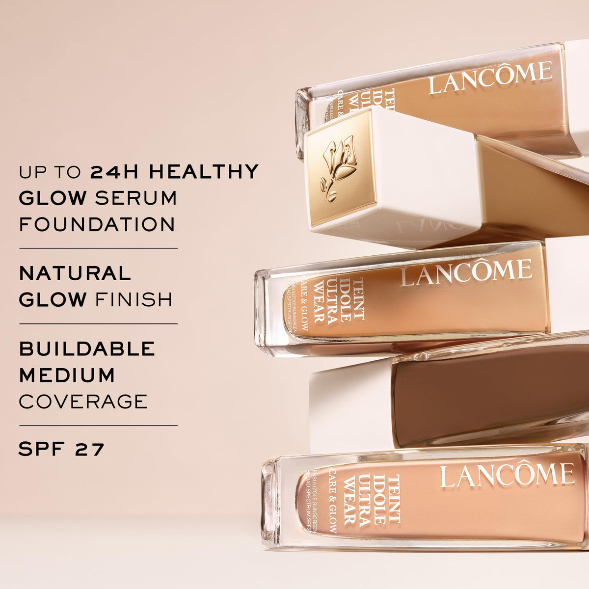 Texture du fond de teint Lancôme Teint Idole Ultra Wear sur la main
