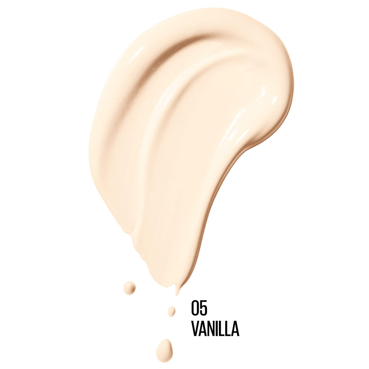 Texture du Fond de Teint Liquide MAYBELLINE sur une main