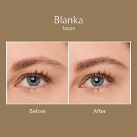 Texture du Gel à Sourcils Instantané Taupe sur la peau.