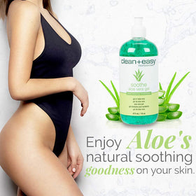 Texture du gel Aloe Vera Clean + Easy sur la peau
