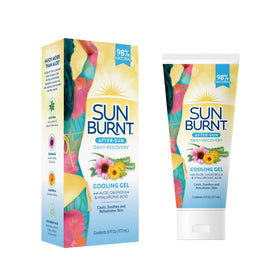 Texture du gel après-soleil Sunburnt sur la peau
