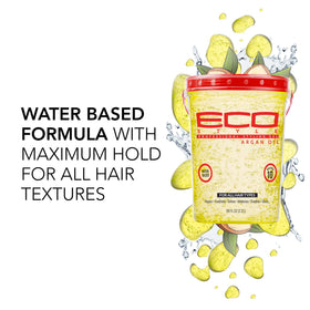 Texture du gel coiffant Eco Style à l'huile d'argan