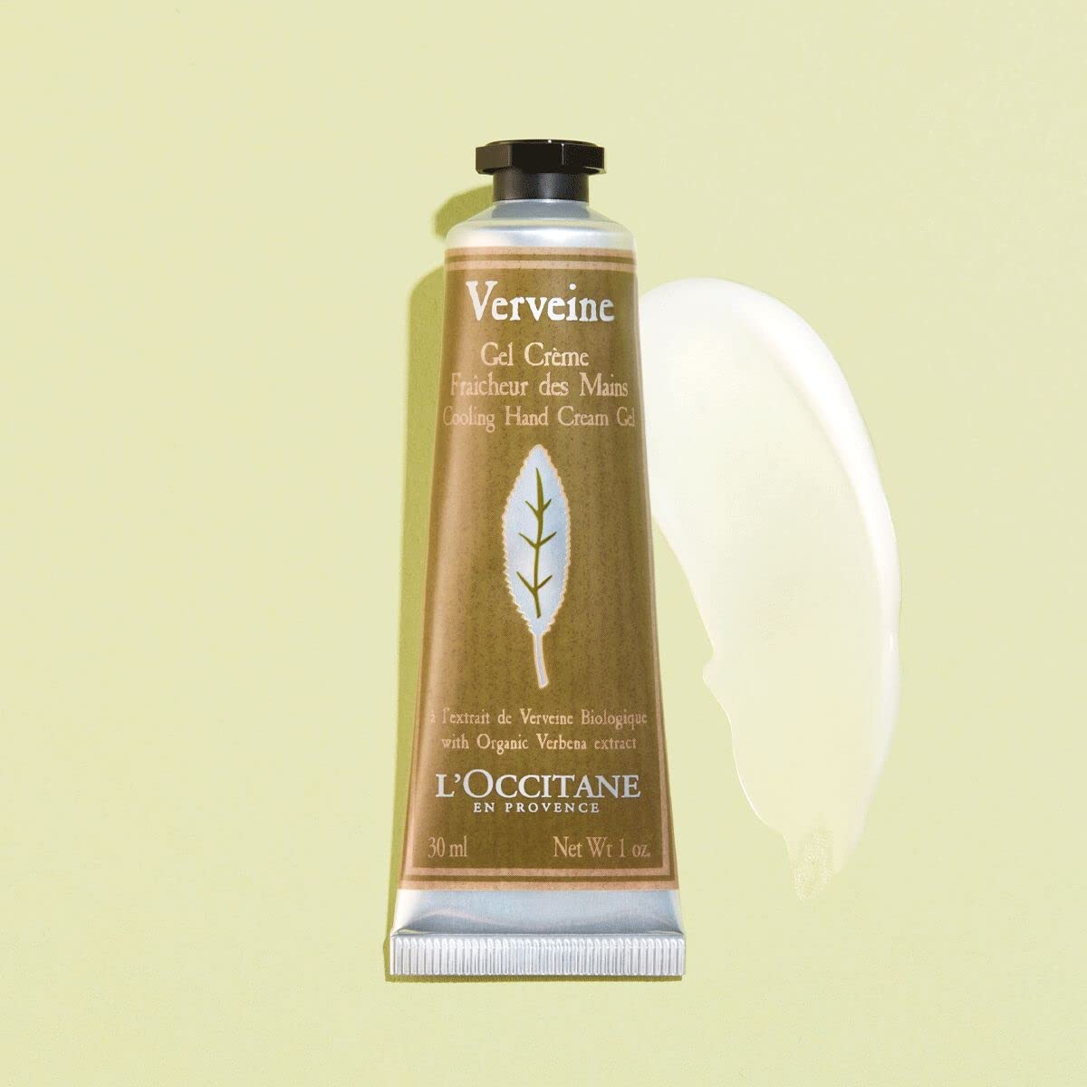 Texture du gel crème à la verveine L'OCCITANE