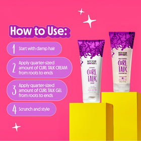 Texture du gel de définition pour cheveux bouclés Not Your Mother's