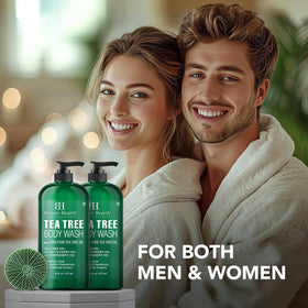 Texture du gel douche au tea tree Botanic Hearth