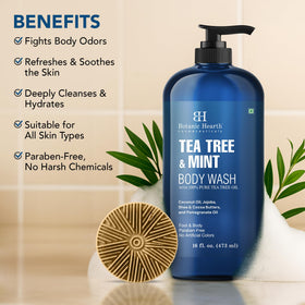 Texture du gel douche Botanic Hearth Thé Vert & Menthe