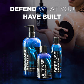 Texture du gel douche Defense Soap sur une main