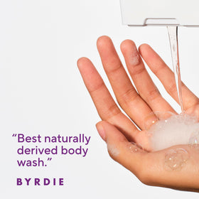Texture du gel douche Lavande & Rose sur une main
