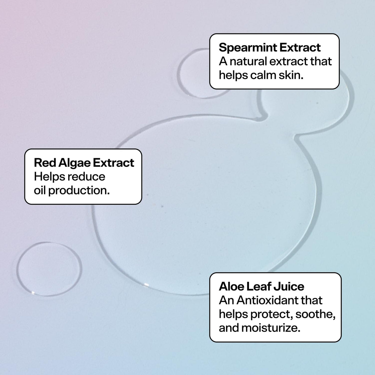 Texture du gel nettoyant Bubble Skincare Fresh Start sur une main
