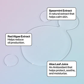 Texture du gel nettoyant Bubble Skincare Fresh Start sur une main