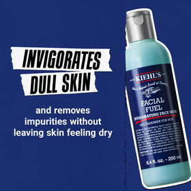 Texture du gel nettoyant Kiehl's Facial Fuel sur la main