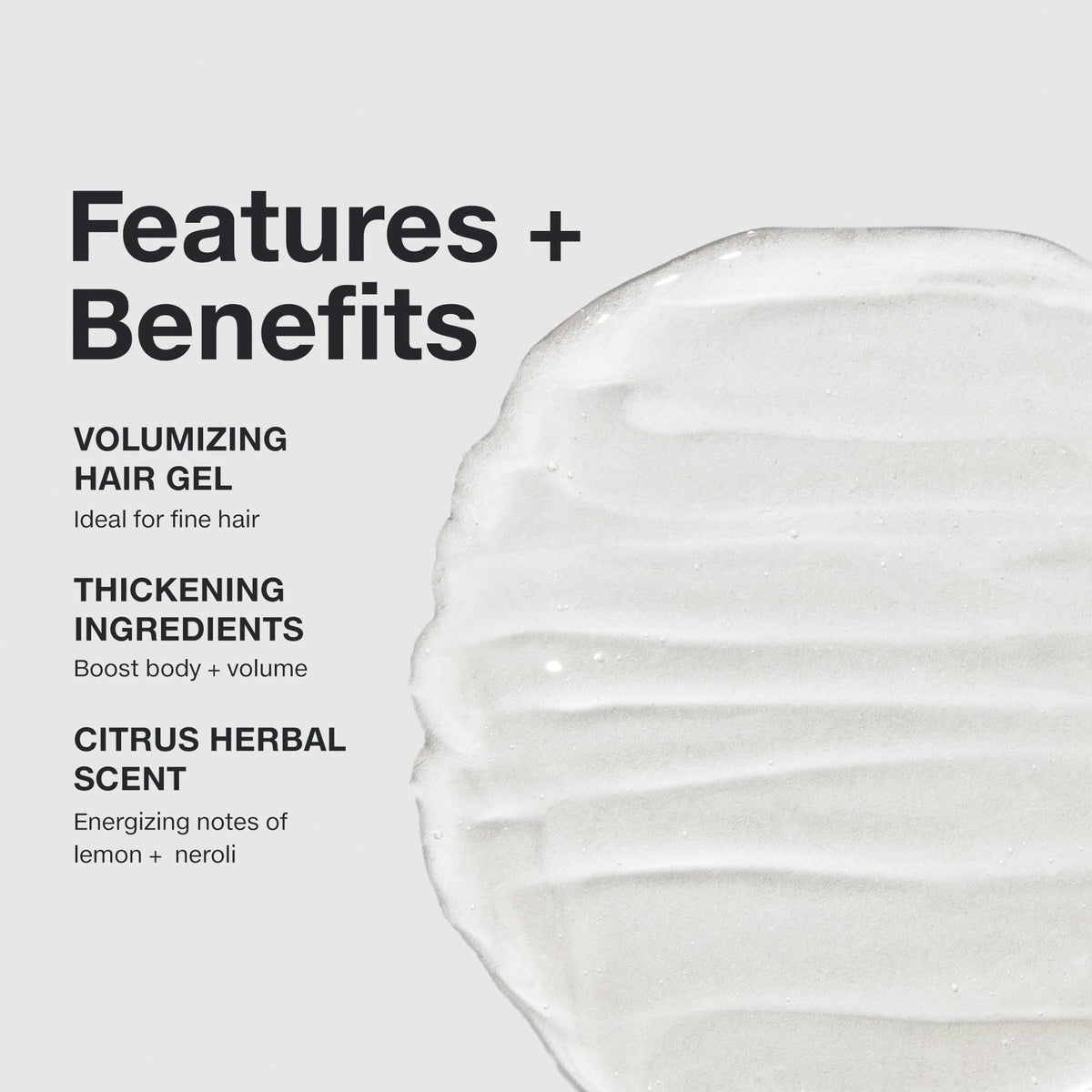 Texture du gel sculptant Paul Mitchell sur main