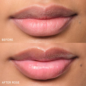 Texture du Glossier Balm Dotcom Rose Pink Tinte