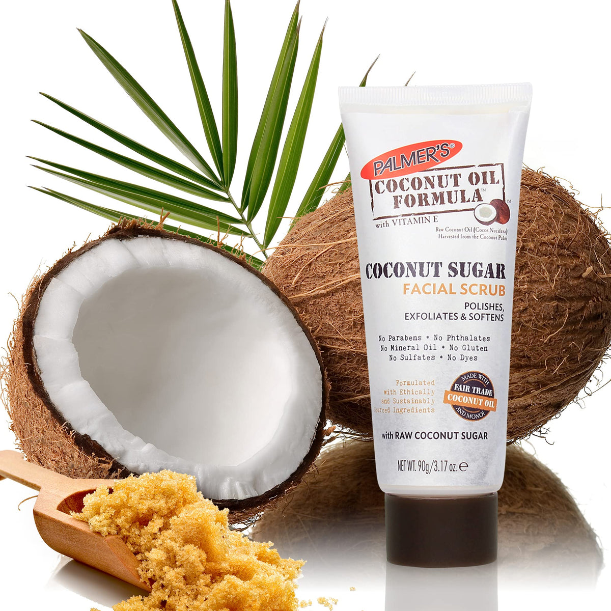 Texture du gommage exfoliant à la noix de coco
