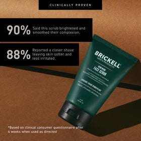 Texture du gommage exfoliant Brickell pour homme