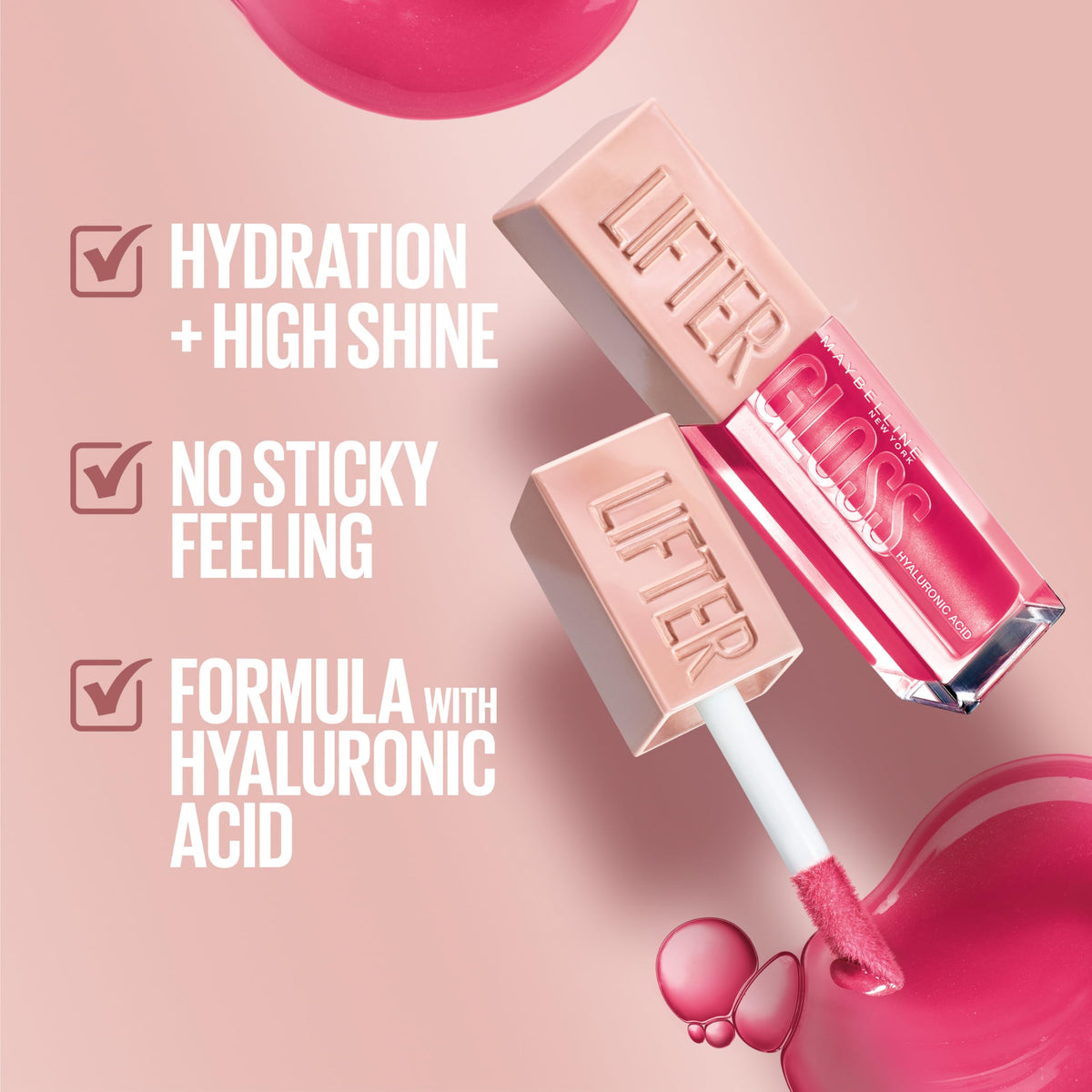 Texture du Lifter Gloss Amber sur une surface