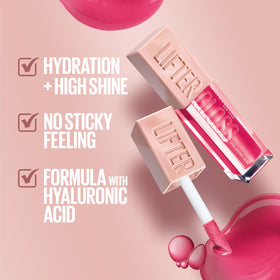 Texture du Lifter Gloss Amber sur une surface