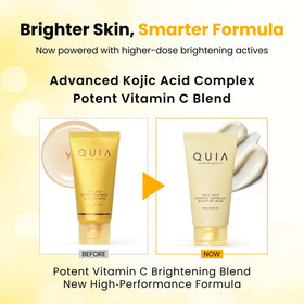 Texture du masque hydratant au curcuma et acide kojique en application