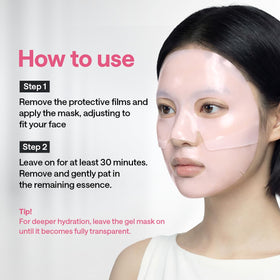 Texture du masque MEDIHEAL au collagène sur la peau