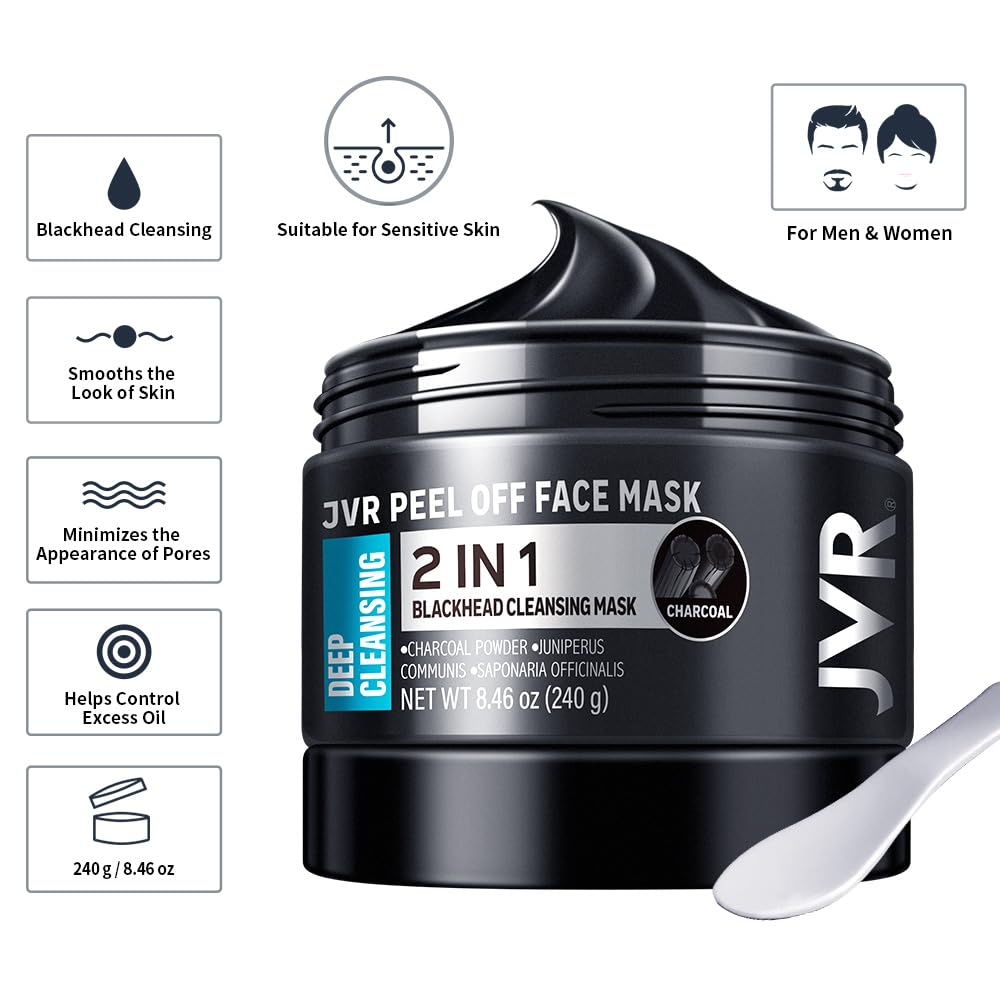 Texture du masque noir JVR au charbon