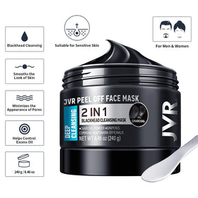 Texture du masque noir JVR au charbon