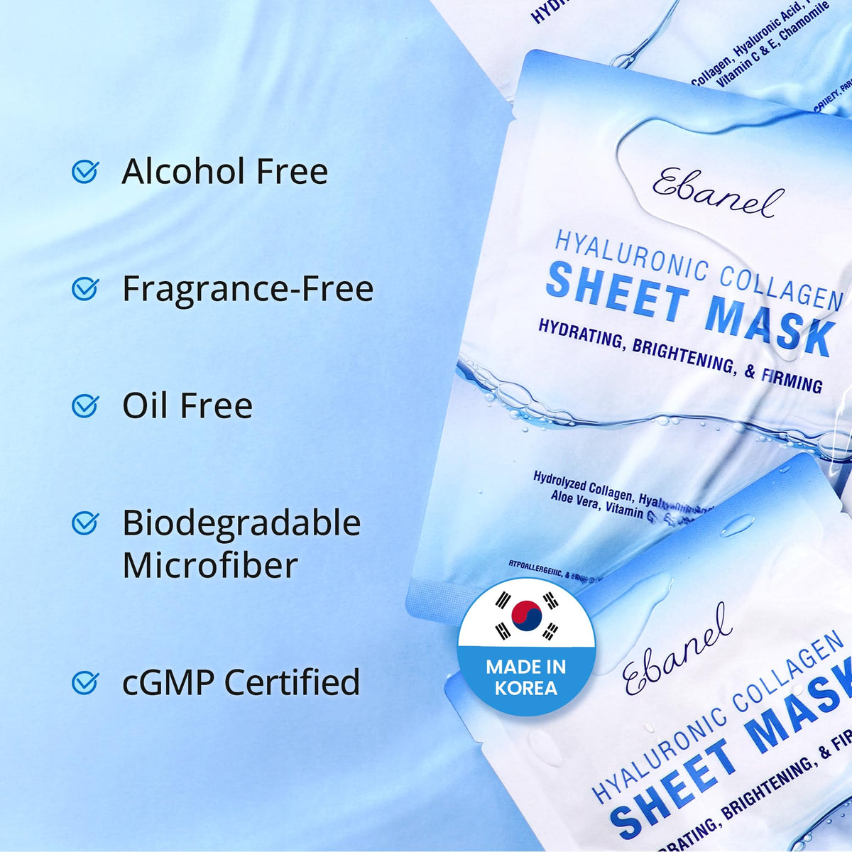 Texture du masque visage hydratant Ebanel