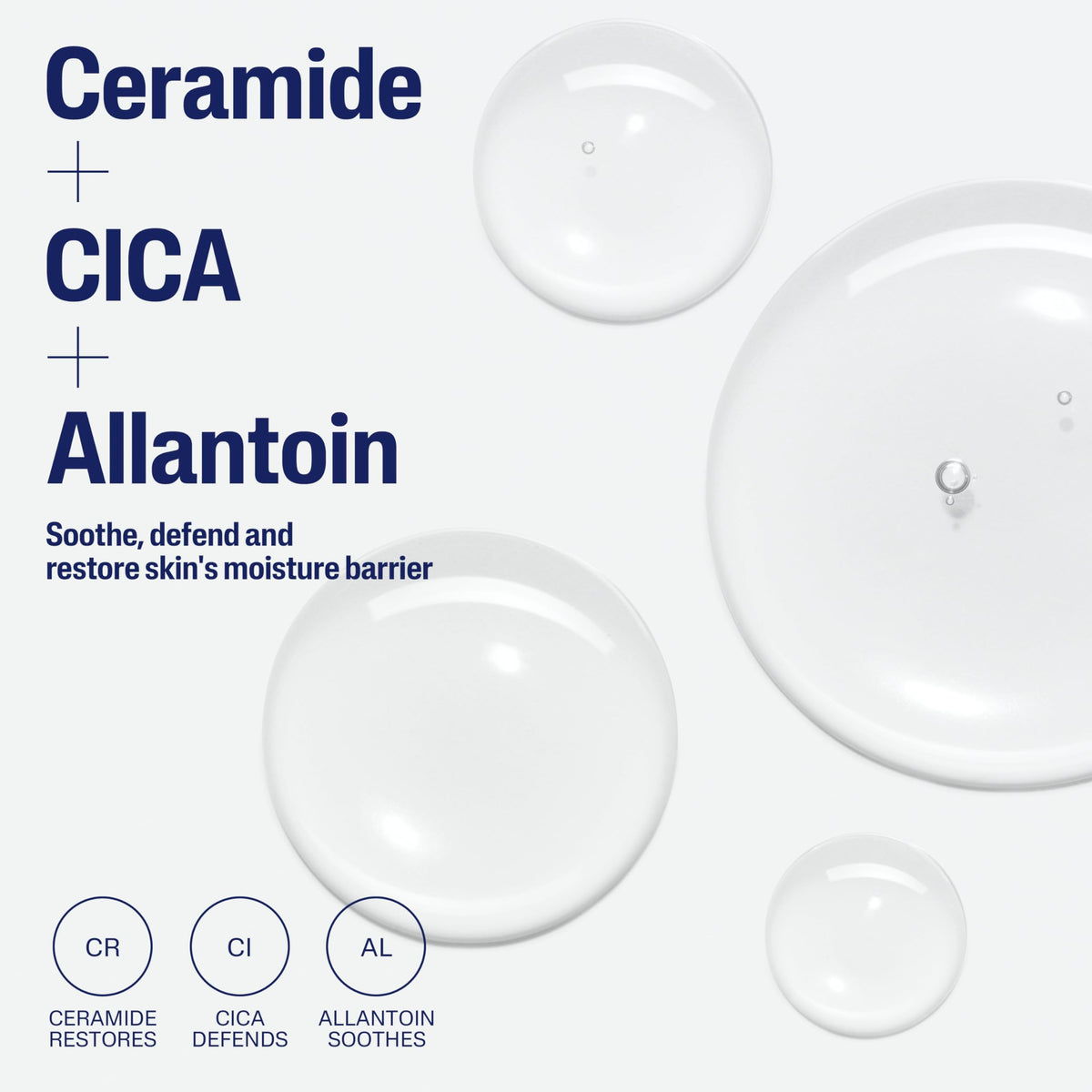 Texture du sérum Céramide Cetaphil sur la main