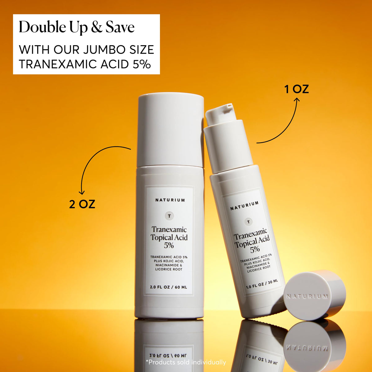 Texture du sérum Naturium Acide Tranexamique sur la main