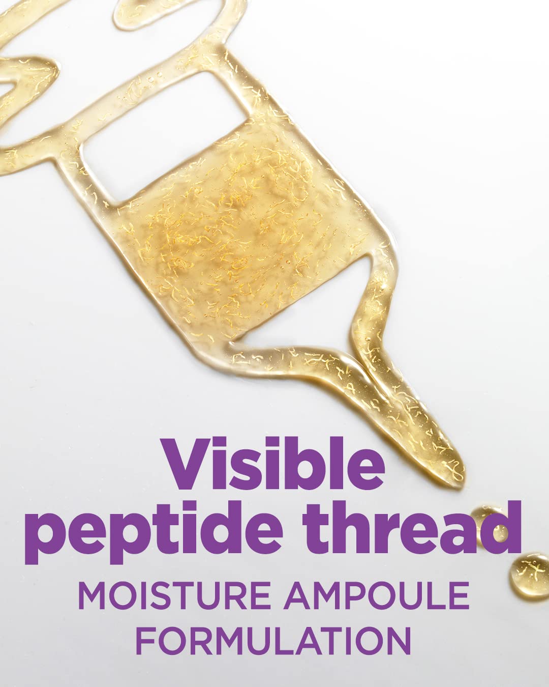 Texture du sérum Peptide Shot 2X sur la peau