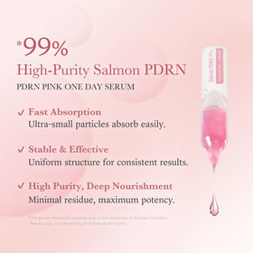 Texture du sérum Pink One Day medicube sur la peau