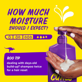 Texture du shampooing Aussie Miracle Curls sur la main