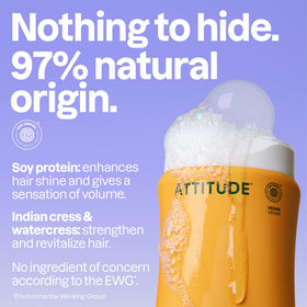 Texture du shampooing BIO SPECTRA ATTITUDE sur une main