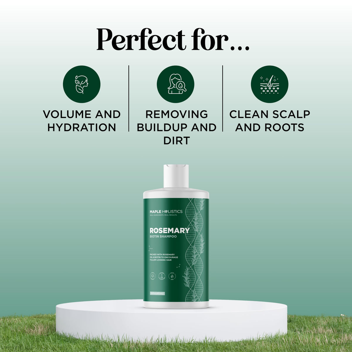 Texture du shampooing Biotin et Romarin sur une main