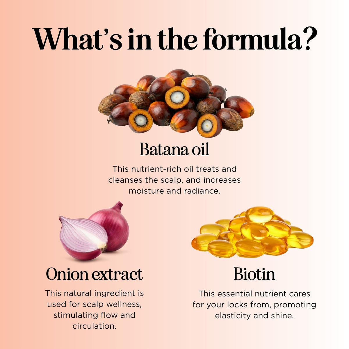 Texture du Shampooing Biotine & Huile de Batana sur main