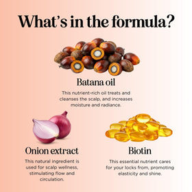 Texture du Shampooing Biotine & Huile de Batana sur main