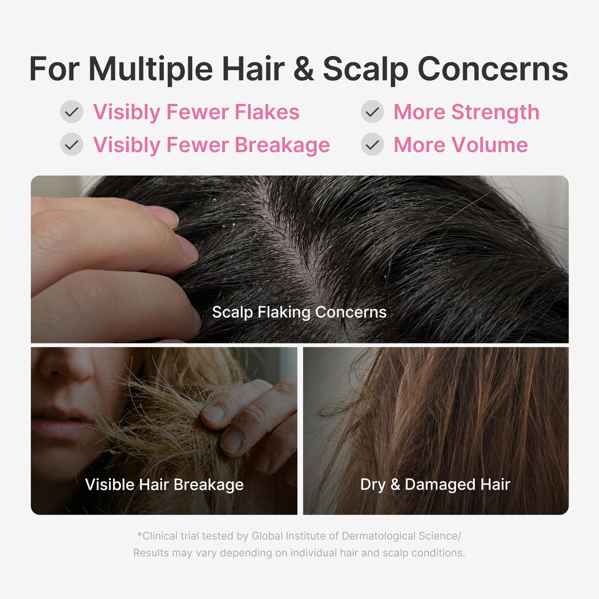 Texture du shampooing clarifiant medicube sur la main