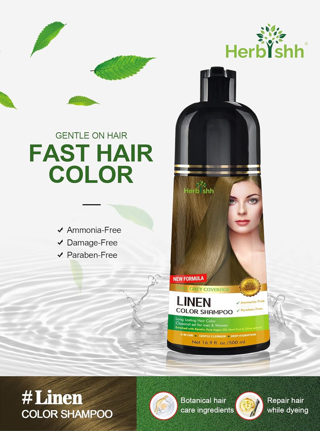 Texture du shampooing colorant Herbishh