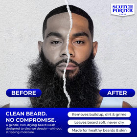 Texture du shampooing hydratant Scotch Porter pour barbe